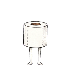 Leggy Toilet Paper
