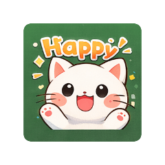 Mochi Cat Stickers (16 Daily