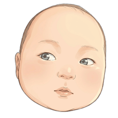 My child is chubby and cute