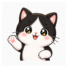 Chibi Tuxedo Cat Stickers