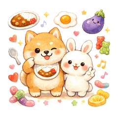 Funny Shiba & Bunny: Punny Life