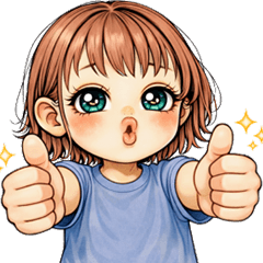 Cute quirky girl no words needed