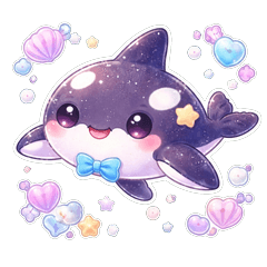 Shachi Orca Best Friends Stickers