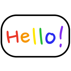 English Rainbow Greetings