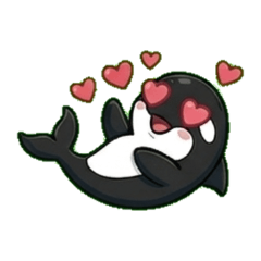 Cute Orca Everyday Stickers