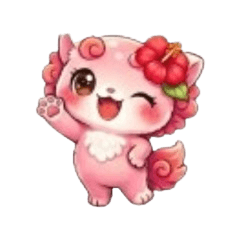 CHURASHI: Cute Pink Shisa (No Words)