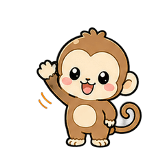 Zodiac Stickers - Monkey