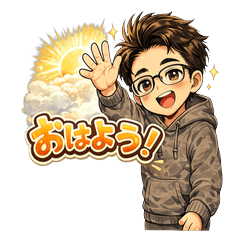 Anime Boy Daily Stickers
