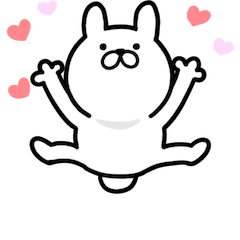 Moving Pretty rabbit Sticker 2