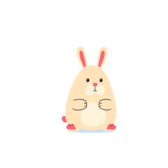 Simple & useful rabbit stickers