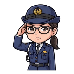 Keiko's police officer and judge sticker