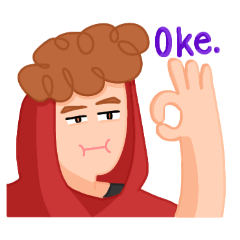 The bored guy in the red hoodie