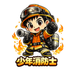 Brave Little Firefighter!