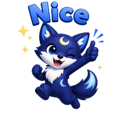 BLUE WOLF Daily Stickers