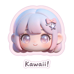 Yuru-Fuwa Sparkle Chibi Girl