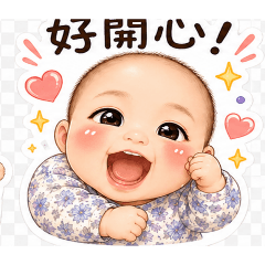 療癒萌寶日常貼圖