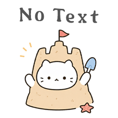 簡約著裝白貓 3 無文字