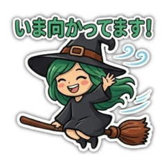 Green-haired witch