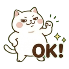 Chubby body Cat Daily Stickers