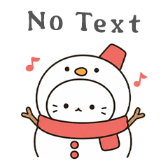 簡約著裝白貓 5 無文字