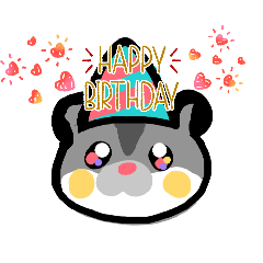 ジャンガリアンハムスターなスタンプ