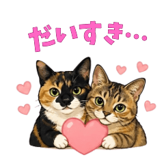 Cute Calico Cat Stickers0901