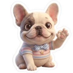 Daily Life of a Cute French Bulldog