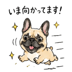 French Bulldog Fawn Stickers 1