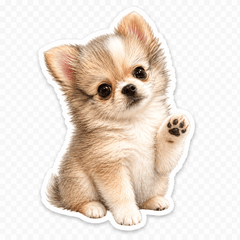 ふわもこ子犬の日常スタンプ