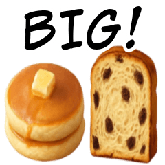 BREAD AND CAKE BIG Sticker