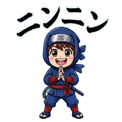 Cute Ninja Stickers for Everyday Use