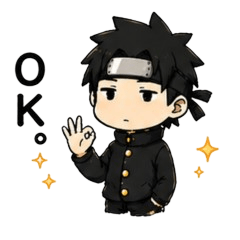 Laid-back School Boy Daily Stickers