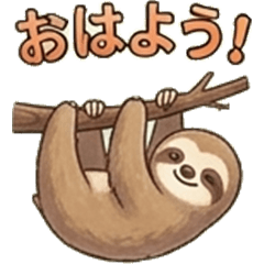 Heartwarming sloth LINE stickers