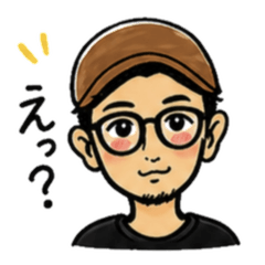 Simple&Cute Glasses Guy Daily Stickers