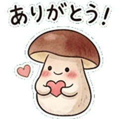 Heartwarming Mushroom LINE Stickers
