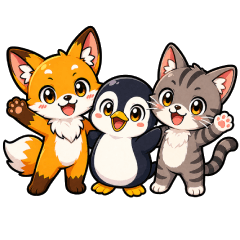 Chibi Fox & Friends