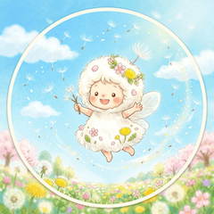 Everyday life of a cotton-hat fairy