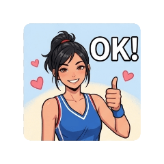 Baseball Girl: Cheering Stickers