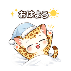 Cute Leopard Cat Stickers