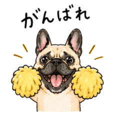 French Bulldog Fawn Stickers 3