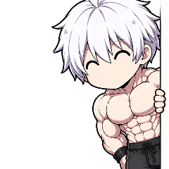 Smiling Macho Stickers