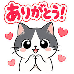 Easy-to-Use Everyday Tuxedo Cat Stickers