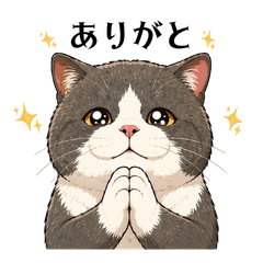 nihilistic cat British Shorthair Sticker