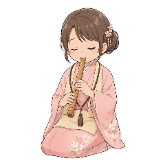 Komuso Monk Stickers