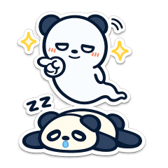 Tama, the Soul Depleted Panda Stickers