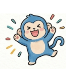 Mayan Calendar Character Blue Monkey