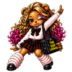 Tan Kuma!! Hype Everyday Stickers