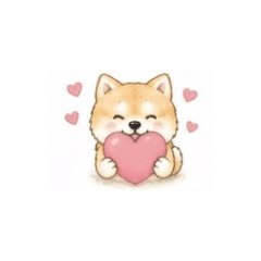 Gentle Shiba Inu Stickers Mippu2