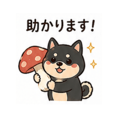 蘑菇柴犬的日常可愛貼圖