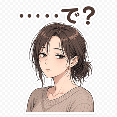 Deadpan Girl Honest Sticker